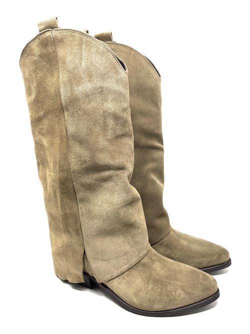 Ankle Boots mit umgeschlagenem Schaft IL LACCIO | 680CAMOSCIOSTEPPA